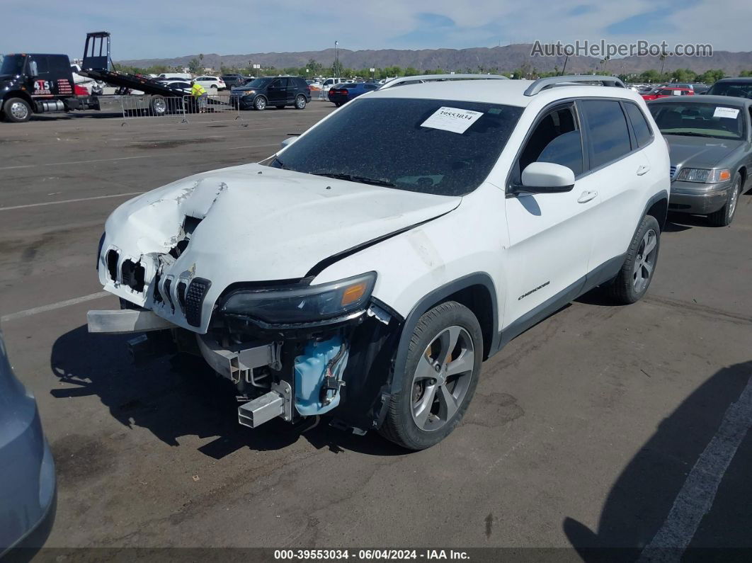 2019 Jeep Cherokee Limited Fwd White vin: 1C4PJLDB9KD300415