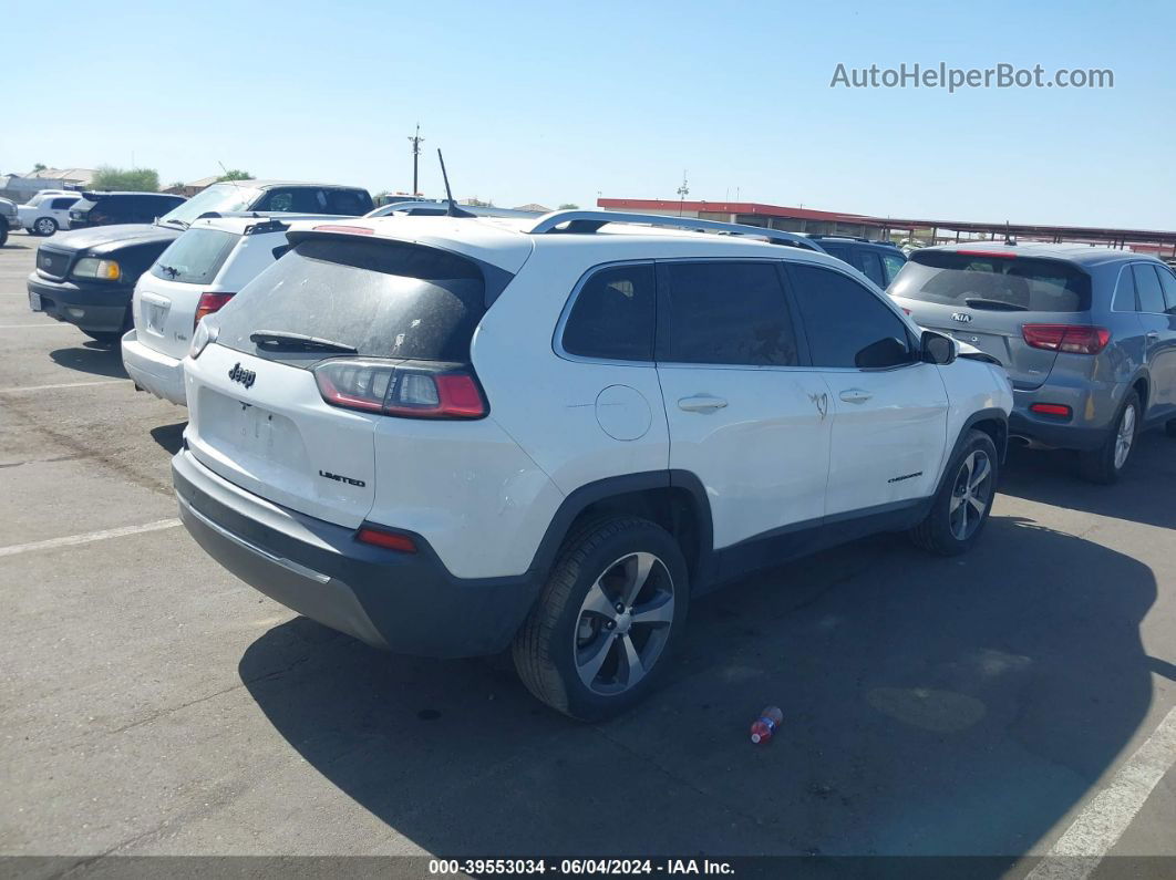 2019 Jeep Cherokee Limited Fwd White vin: 1C4PJLDB9KD300415