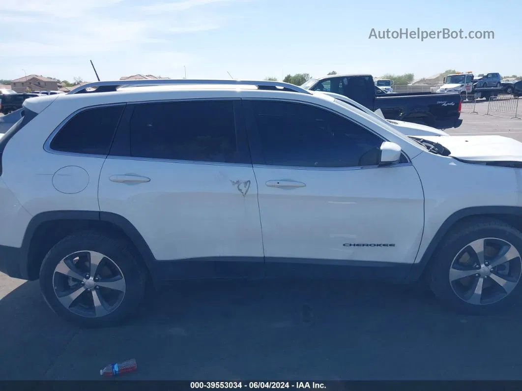 2019 Jeep Cherokee Limited Fwd White vin: 1C4PJLDB9KD300415