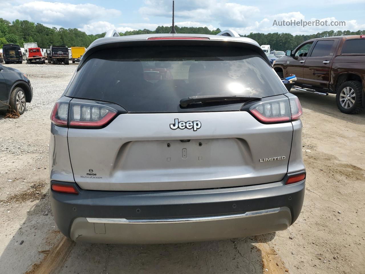 2019 Jeep Cherokee Limited Серебряный vin: 1C4PJLDB9KD416181