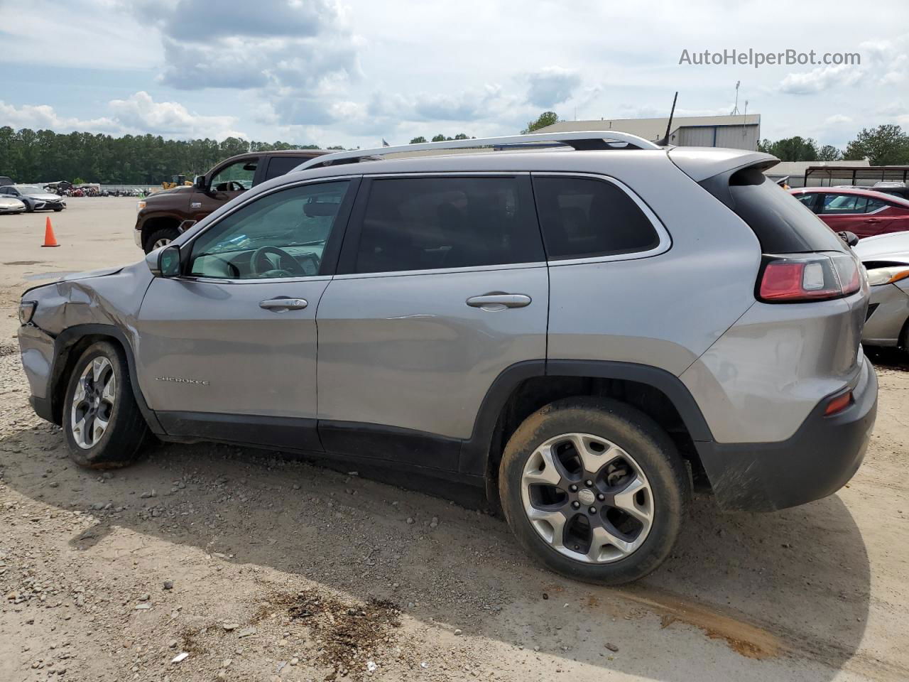 2019 Jeep Cherokee Limited Silver vin: 1C4PJLDB9KD416181