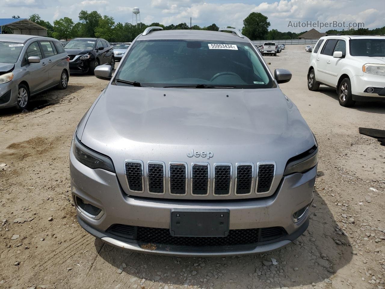 2019 Jeep Cherokee Limited Серебряный vin: 1C4PJLDB9KD416181