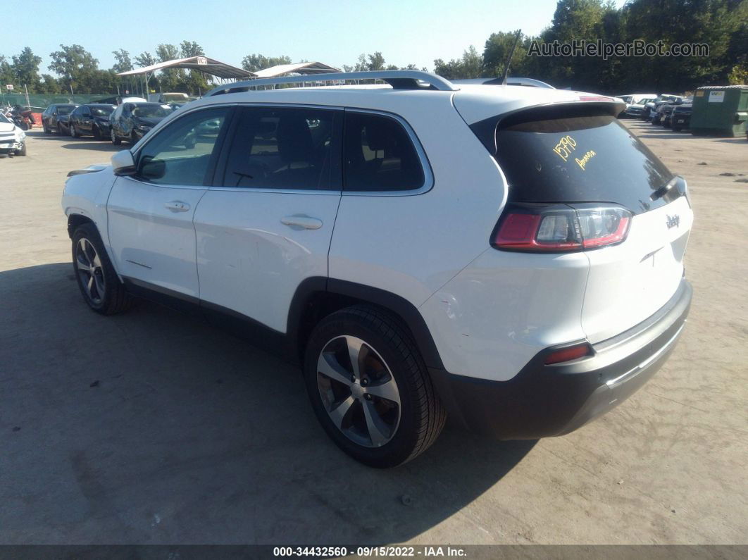 2019 Jeep Cherokee Limited Fwd White vin: 1C4PJLDB9KD433756