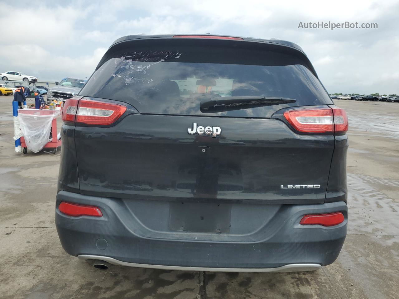 2014 Jeep Cherokee Limited Black vin: 1C4PJLDBXEW212823