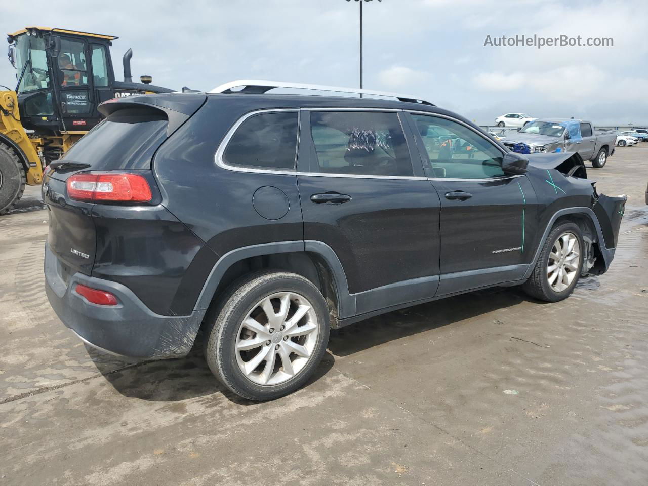 2014 Jeep Cherokee Limited Black vin: 1C4PJLDBXEW212823