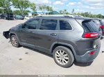 2015 Jeep Cherokee Limited Gray vin: 1C4PJLDBXFW656348