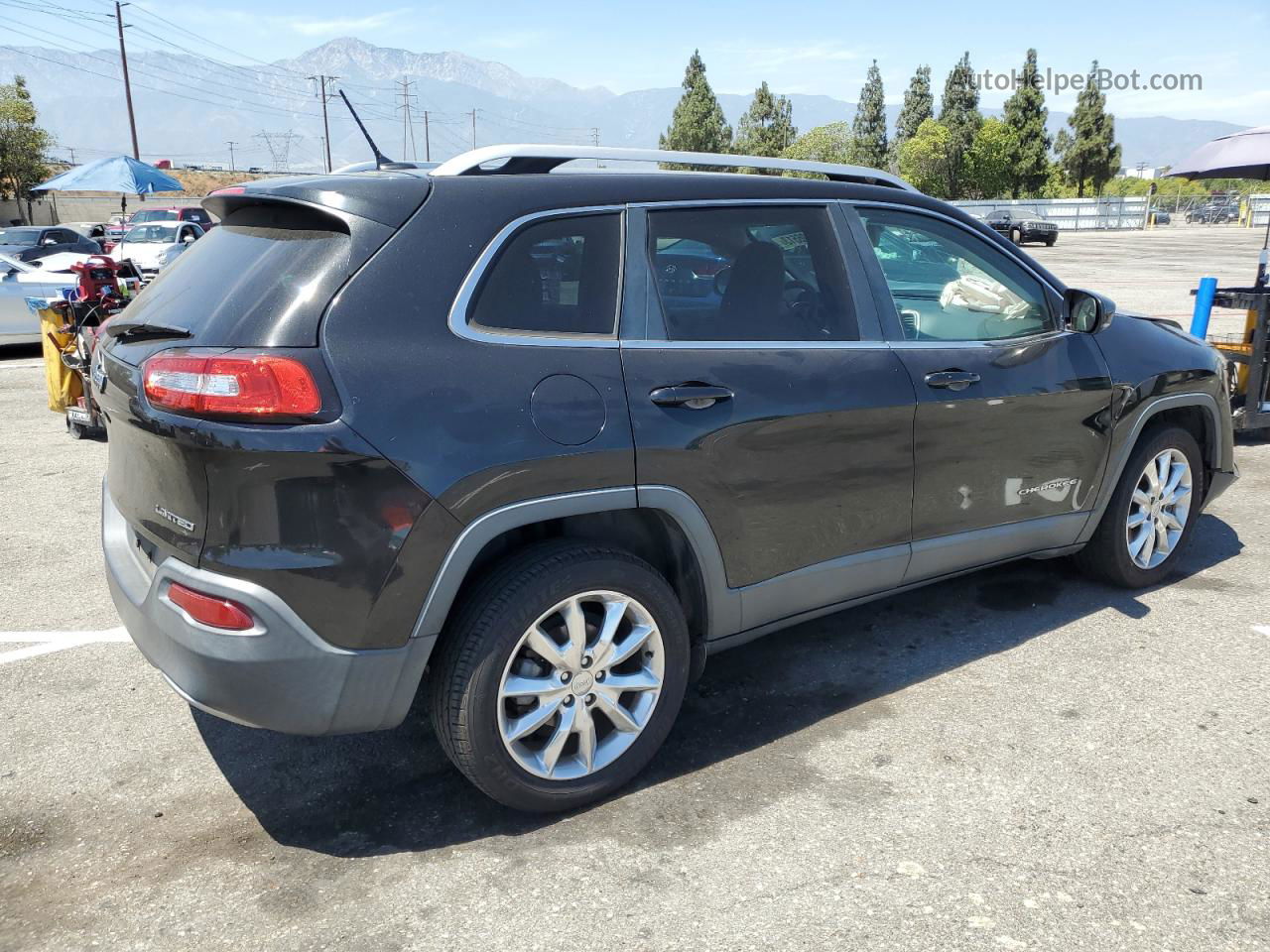 2015 Jeep Cherokee Limited Black vin: 1C4PJLDBXFW695652