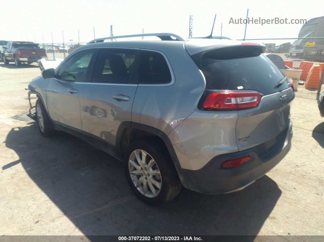 2016 Jeep Cherokee Limited Серебряный vin: 1C4PJLDBXGW216440