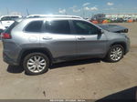 2016 Jeep Cherokee Limited Silver vin: 1C4PJLDBXGW216440