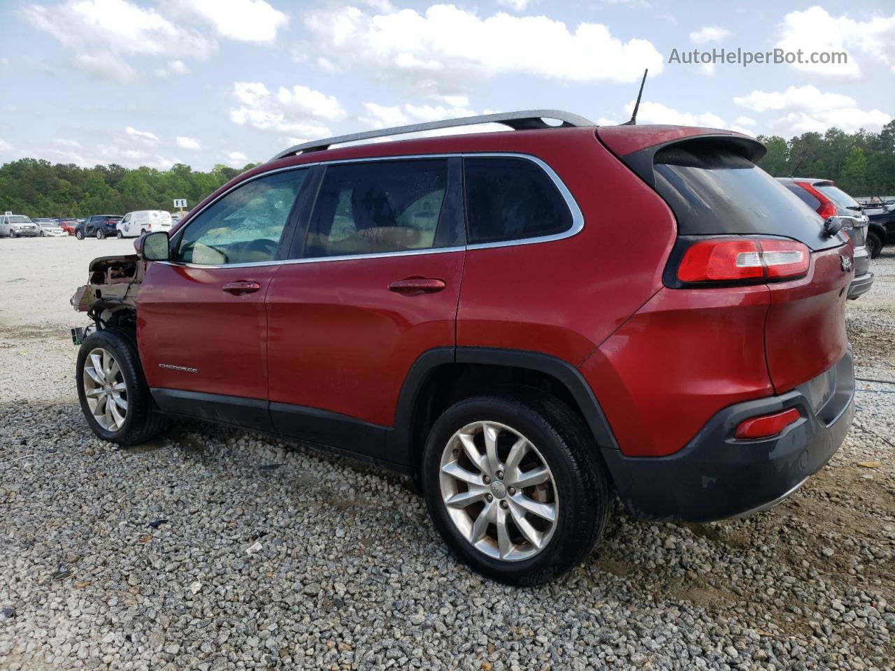 2016 Jeep Cherokee Limited Maroon vin: 1C4PJLDBXGW221895