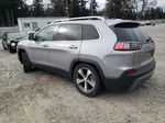 2021 Jeep Cherokee Limited Silver vin: 1C4PJLDN4MD195196