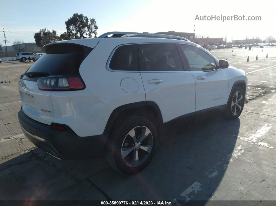 2019 Jeep Cherokee Limited White vin: 1C4PJLDN6KD149978