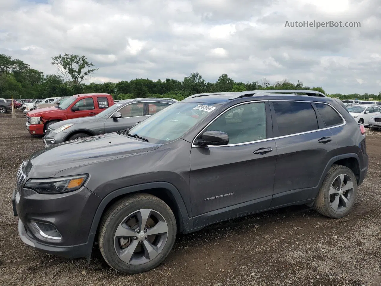 2019 Jeep Cherokee Limited Charcoal vin: 1C4PJLDN7KD135734