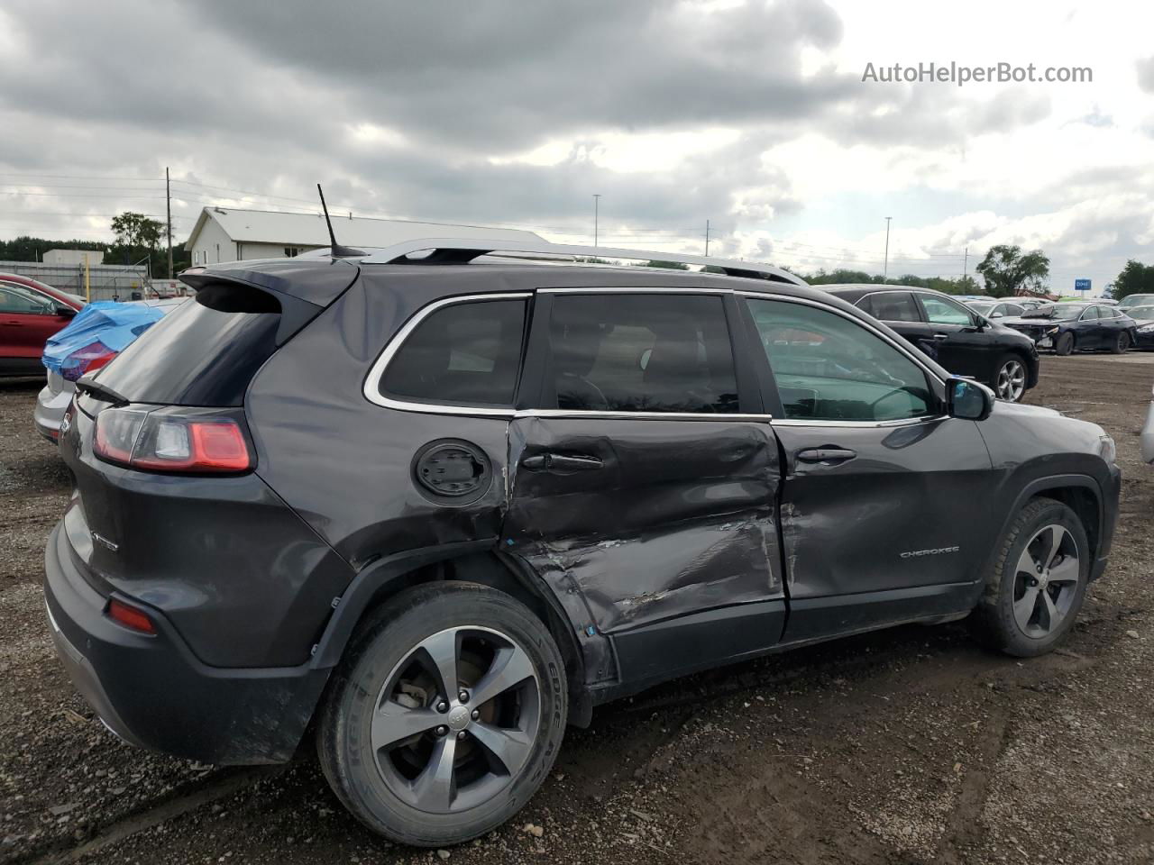 2019 Jeep Cherokee Limited Угольный vin: 1C4PJLDN7KD135734