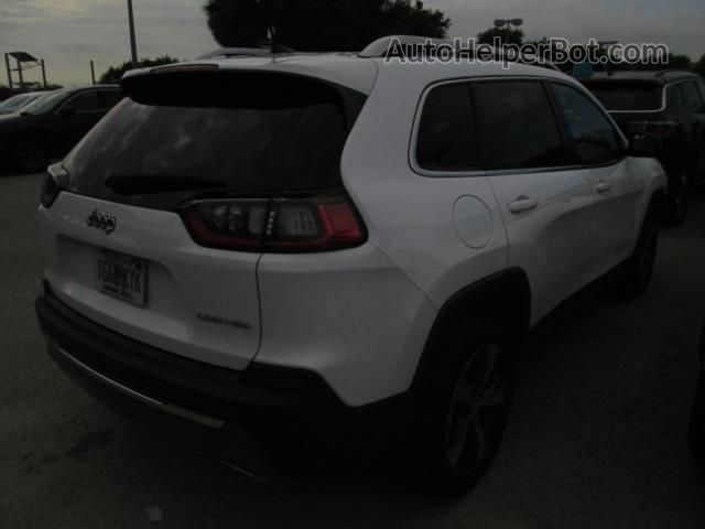 2019 Jeep Cherokee Limited White vin: 1C4PJLDN7KD269725