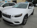 2019 Jeep Cherokee Limited White vin: 1C4PJLDN7KD269725