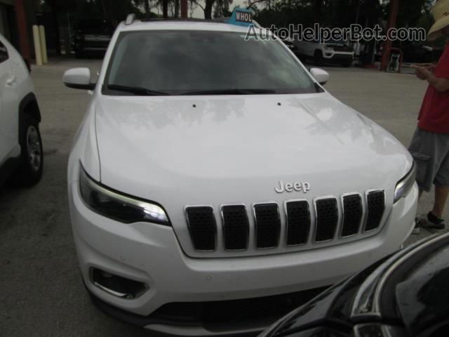 2019 Jeep Cherokee Limited White vin: 1C4PJLDN7KD269725