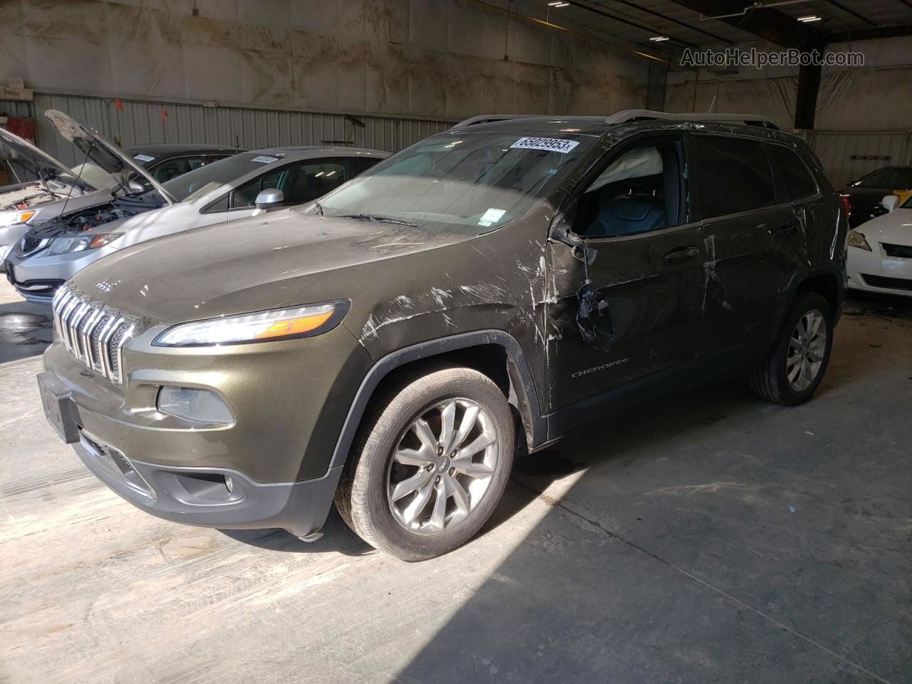 2014 Jeep Cherokee Limited Угольный vin: 1C4PJLDS0EW262470