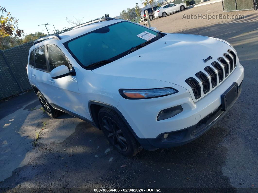 2014 Jeep Cherokee Limited White vin: 1C4PJLDS1EW114991