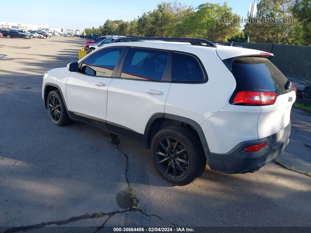 2014 Jeep Cherokee Limited White vin: 1C4PJLDS1EW114991