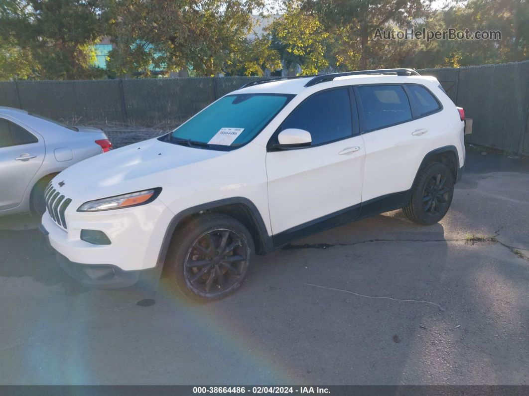 2014 Jeep Cherokee Limited White vin: 1C4PJLDS1EW114991