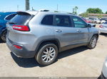 2016 Jeep Cherokee Limited Silver vin: 1C4PJLDS1GW114444