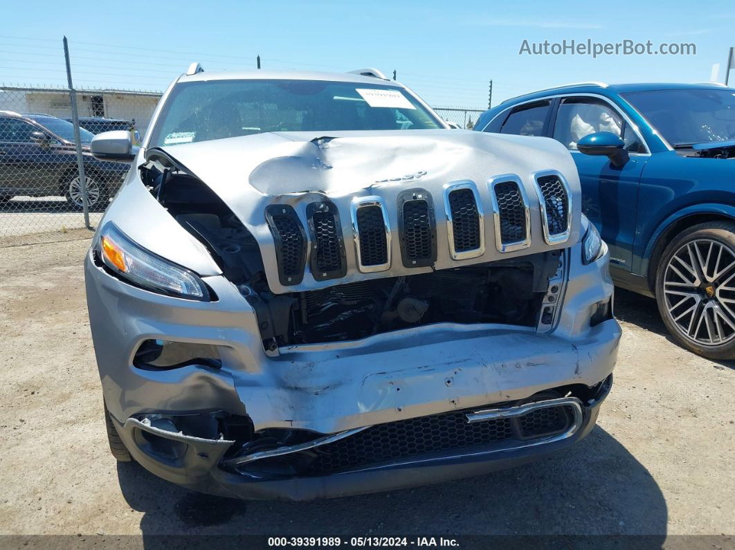 2016 Jeep Cherokee Limited Silver vin: 1C4PJLDS1GW114444