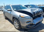 2016 Jeep Cherokee Limited Silver vin: 1C4PJLDS1GW114444