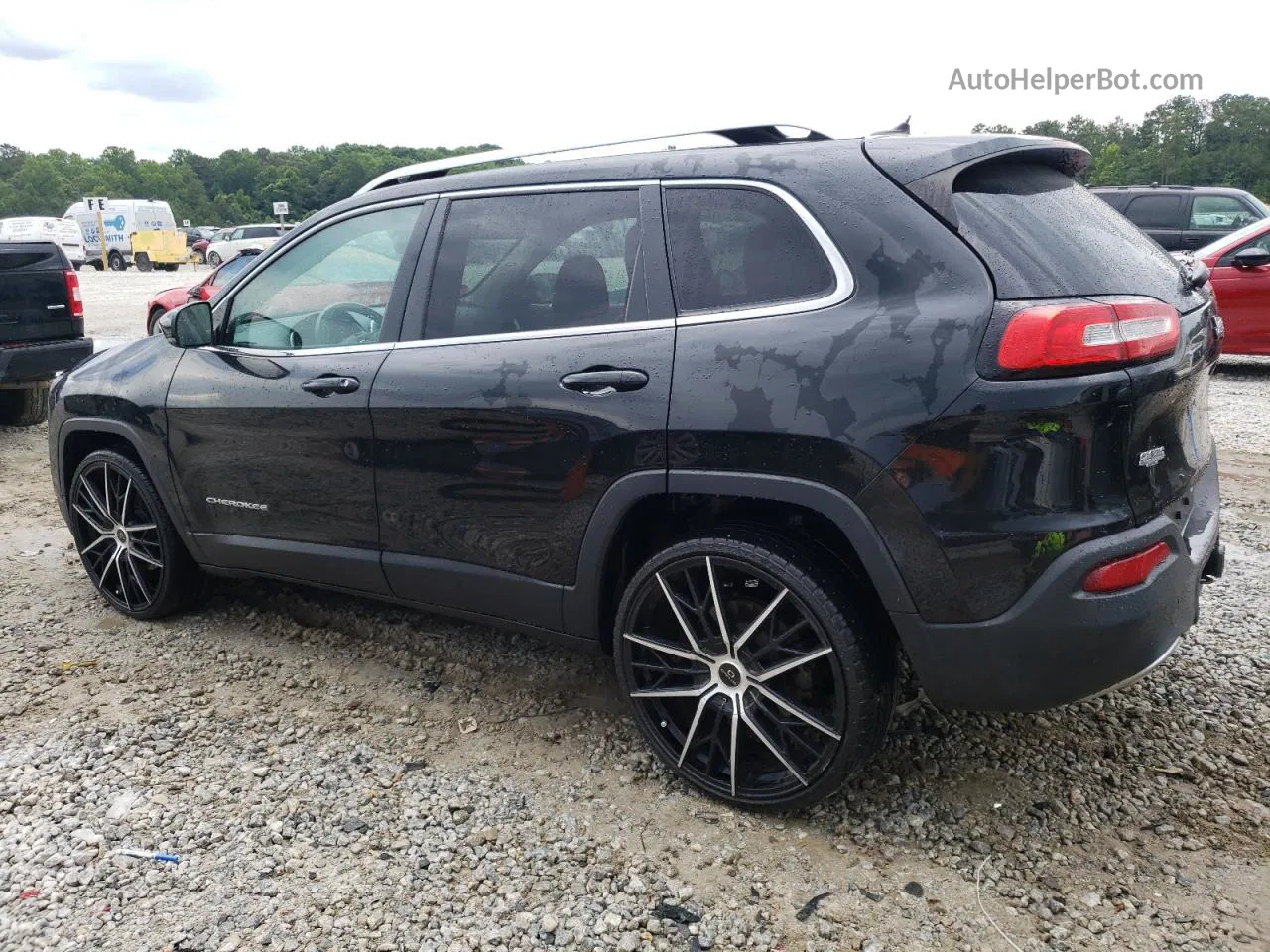 2014 Jeep Cherokee Limited Black vin: 1C4PJLDS2EW237974