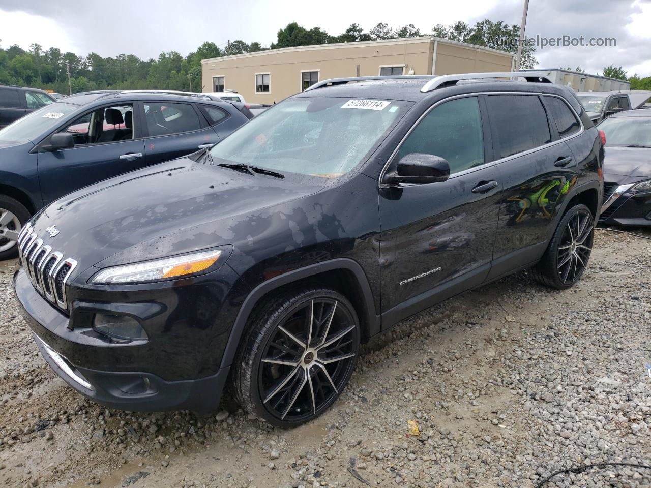 2014 Jeep Cherokee Limited Black vin: 1C4PJLDS2EW237974