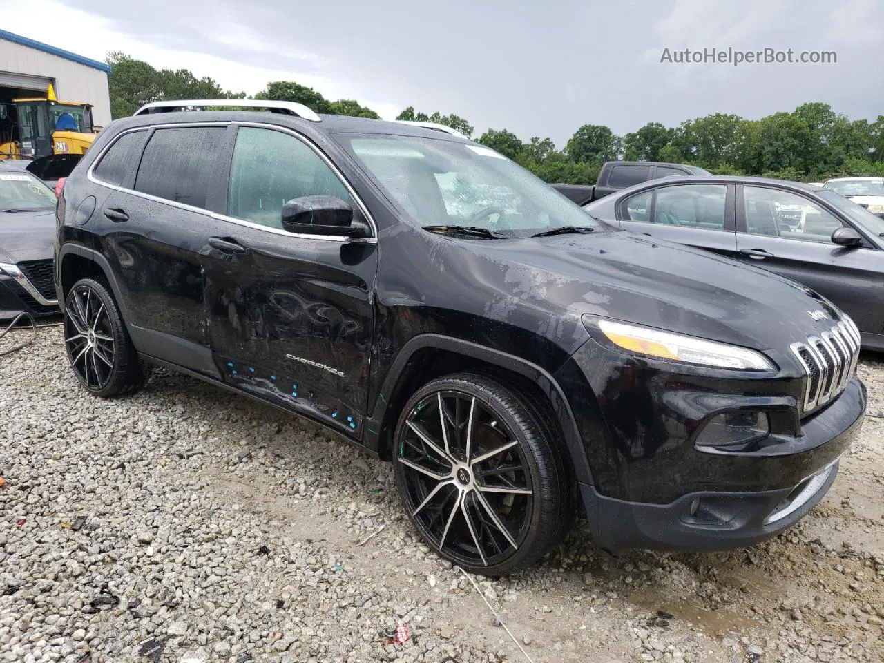 2014 Jeep Cherokee Limited Черный vin: 1C4PJLDS2EW237974