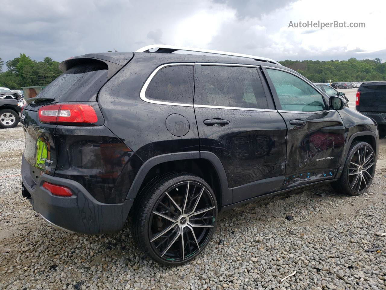 2014 Jeep Cherokee Limited Black vin: 1C4PJLDS2EW237974