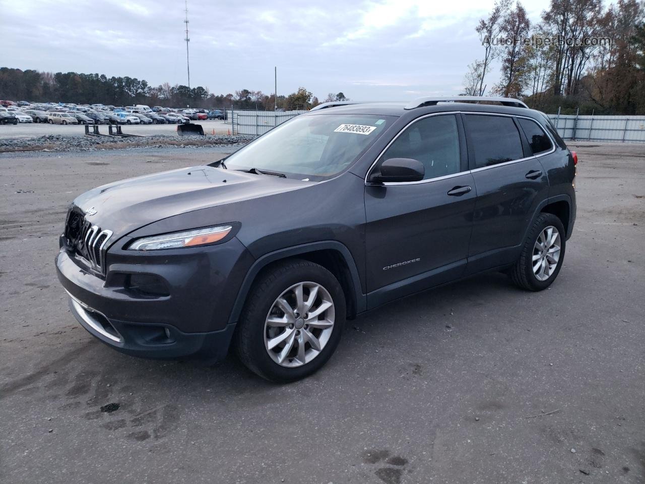 2015 Jeep Cherokee Limited Gray vin: 1C4PJLDS2FW737974