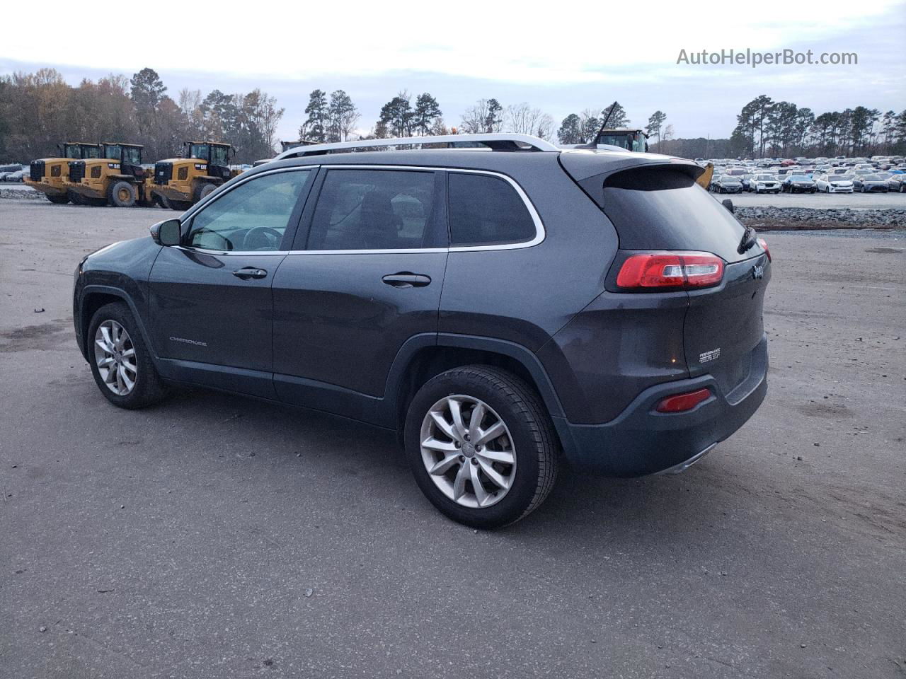 2015 Jeep Cherokee Limited Серый vin: 1C4PJLDS2FW737974