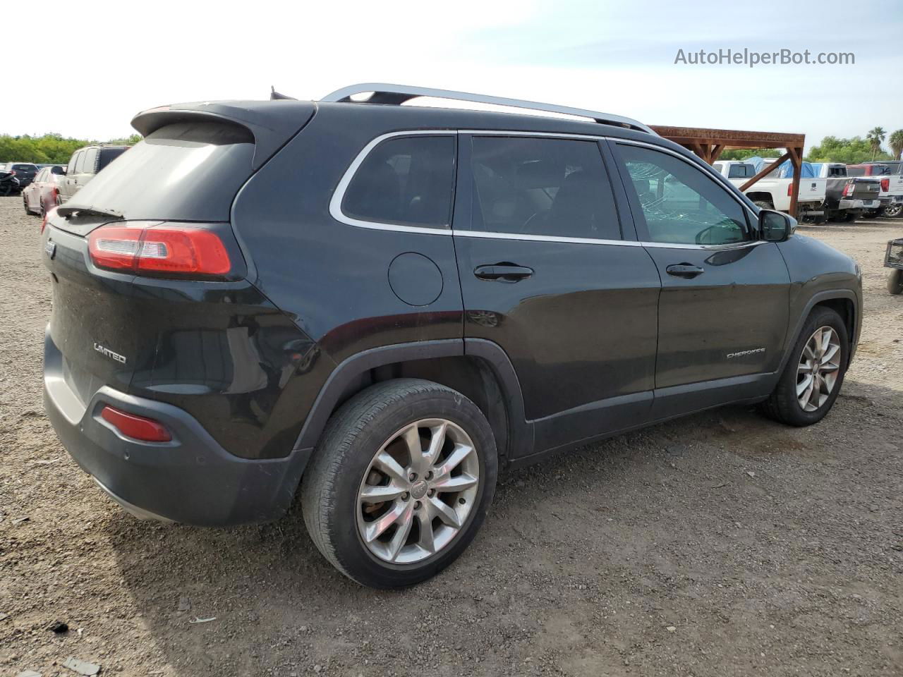 2016 Jeep Cherokee Limited Black vin: 1C4PJLDS2GW160817