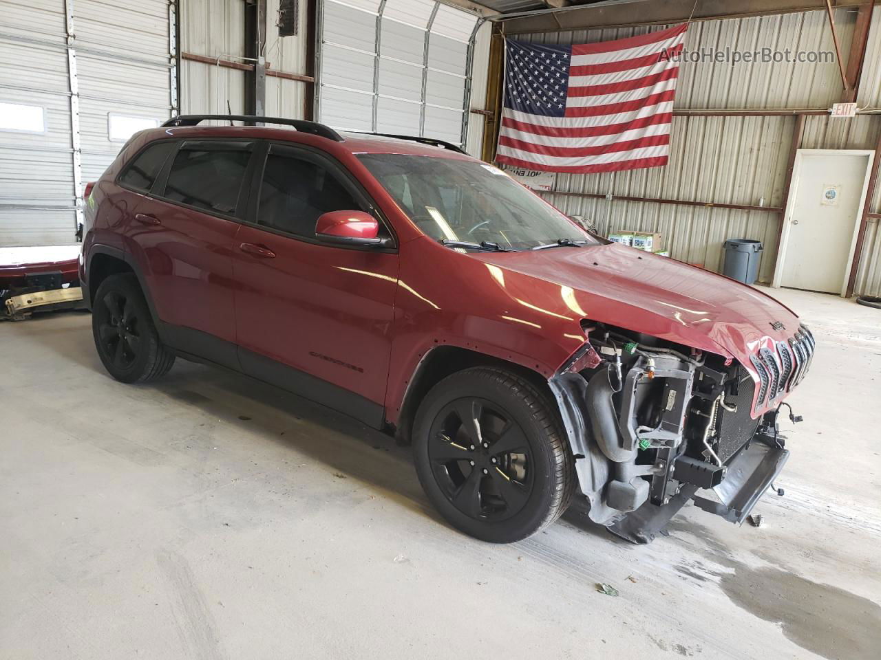 2016 Jeep Cherokee Limited Burgundy vin: 1C4PJLDS4GW298407