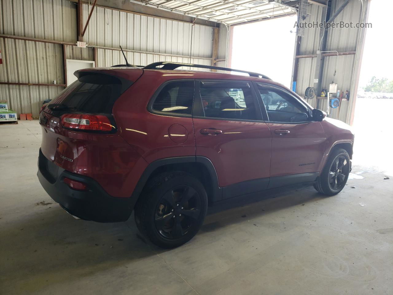 2016 Jeep Cherokee Limited Burgundy vin: 1C4PJLDS4GW298407