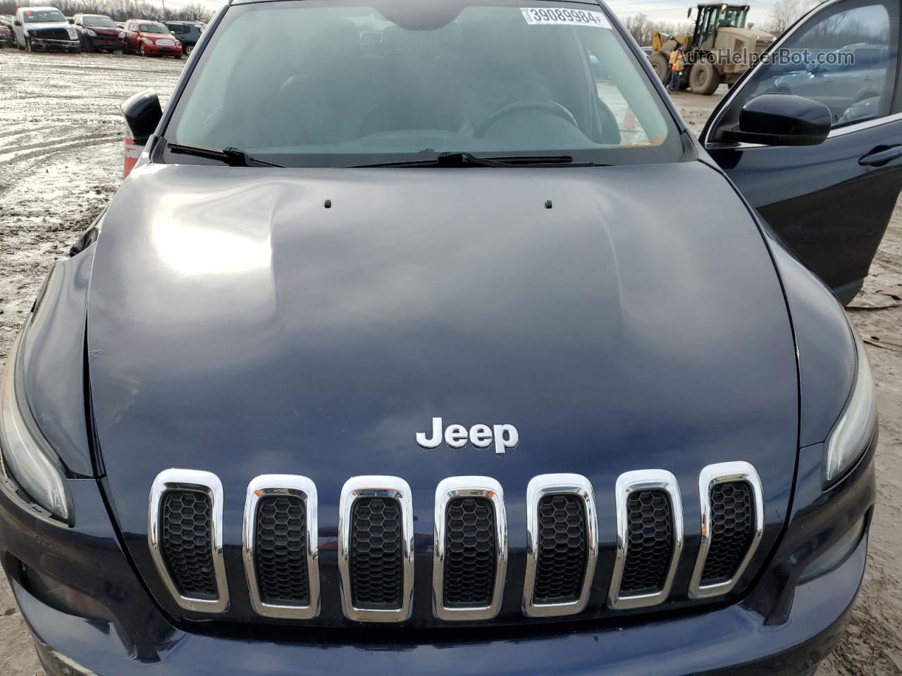 2014 Jeep Cherokee Limited Синий vin: 1C4PJLDS5EW256552