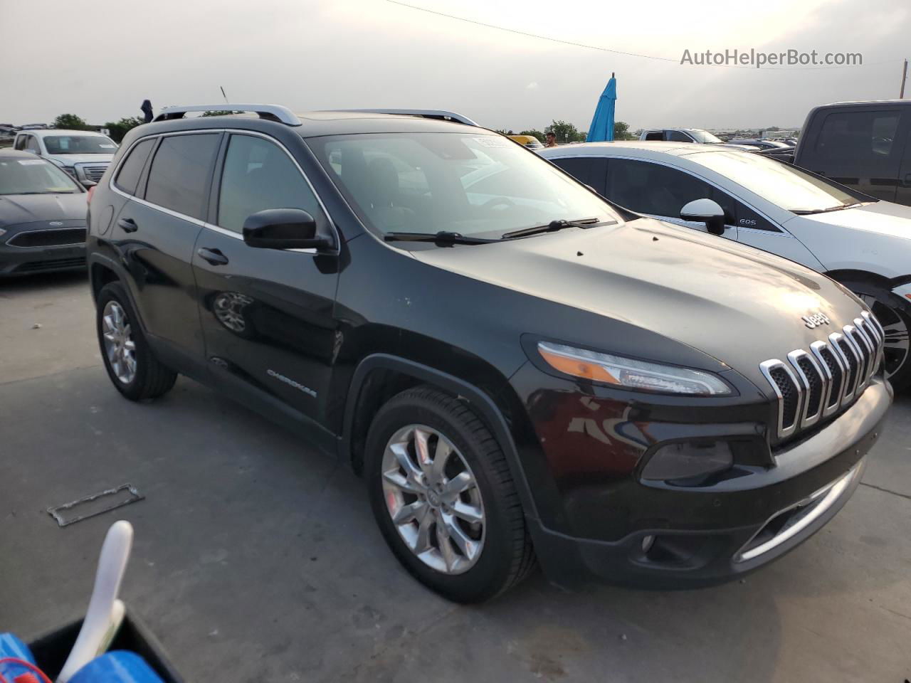 2014 Jeep Cherokee Limited Черный vin: 1C4PJLDS5EW283024