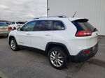 2014 Jeep Cherokee Limited White vin: 1C4PJLDS5EW293407