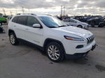 2014 Jeep Cherokee Limited White vin: 1C4PJLDS5EW293407