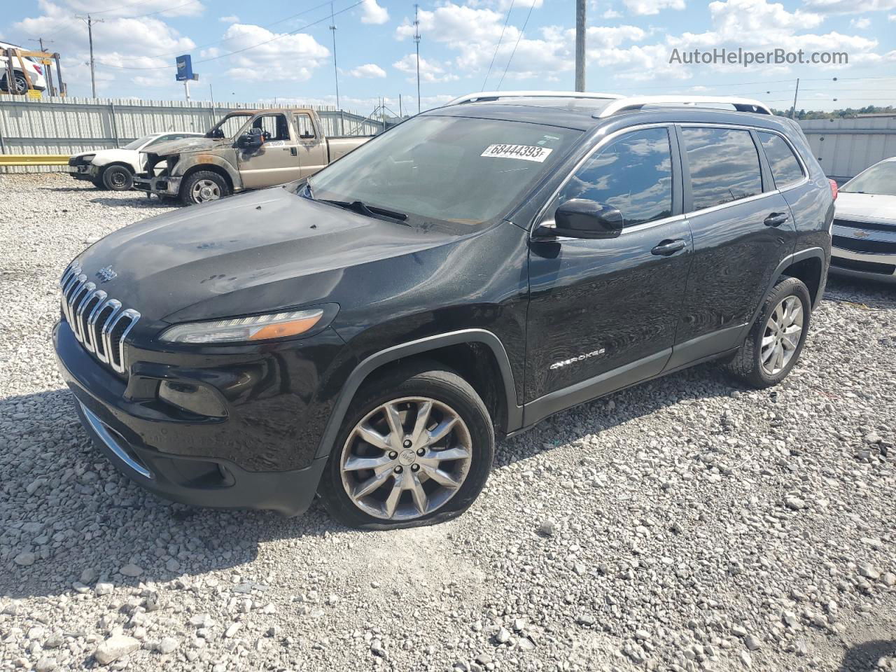 2016 Jeep Cherokee Limited Black vin: 1C4PJLDS5GW116276