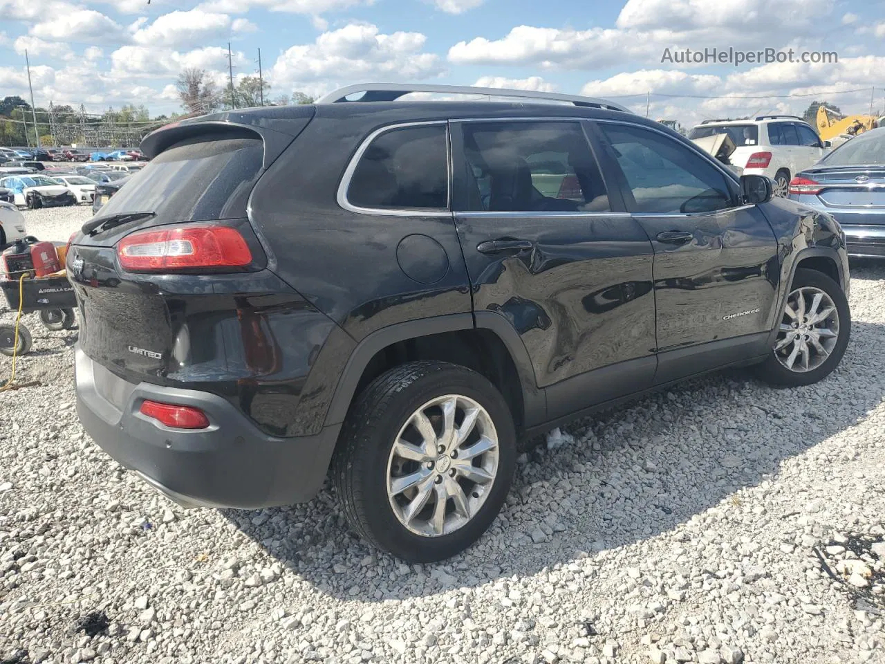 2016 Jeep Cherokee Limited Black vin: 1C4PJLDS5GW116276