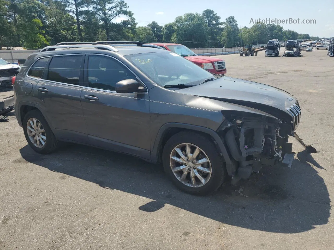 2015 Jeep Cherokee Limited Серый vin: 1C4PJLDS6FW657304