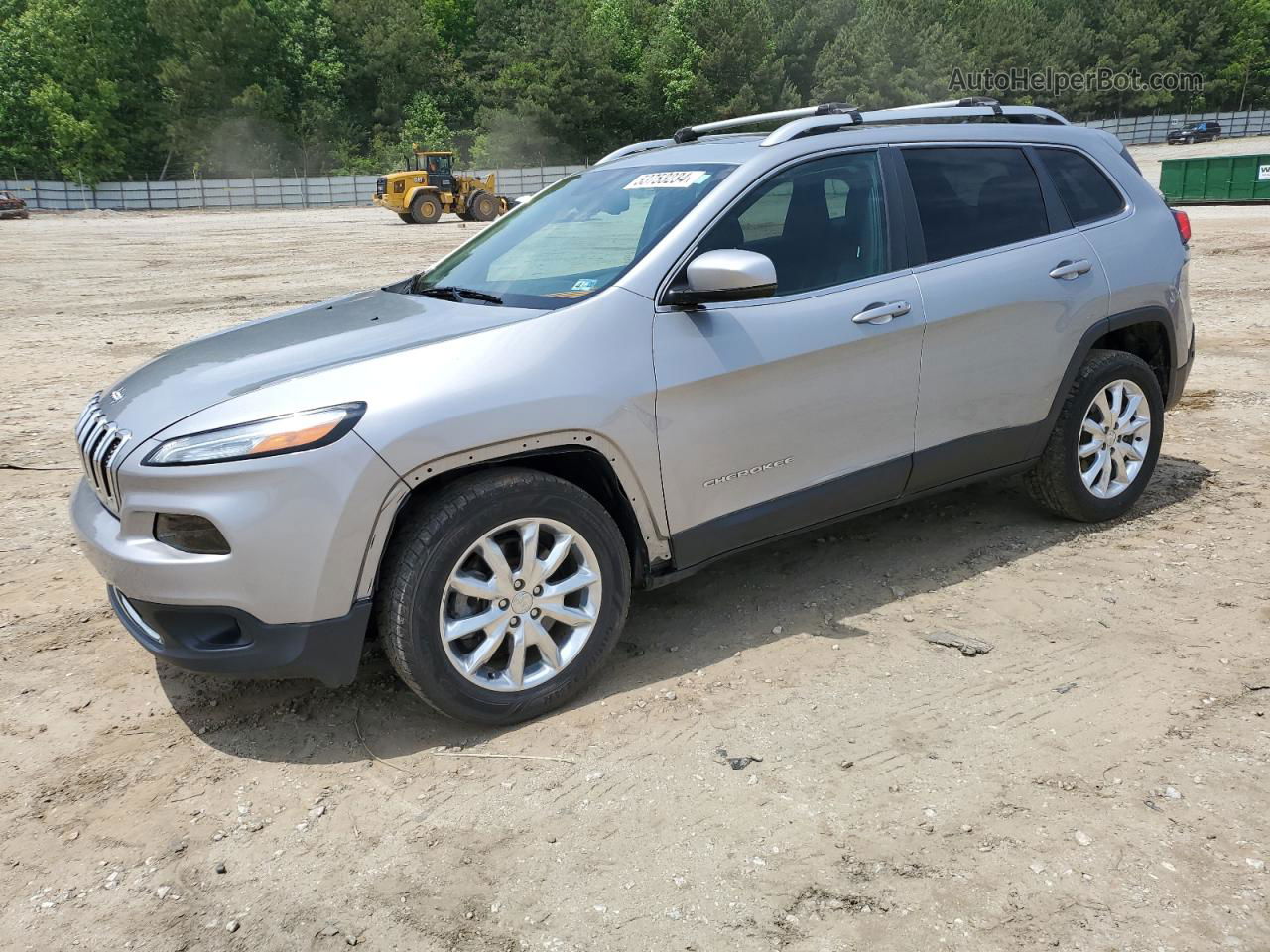 2014 Jeep Cherokee Limited Silver vin: 1C4PJLDS7EW172345