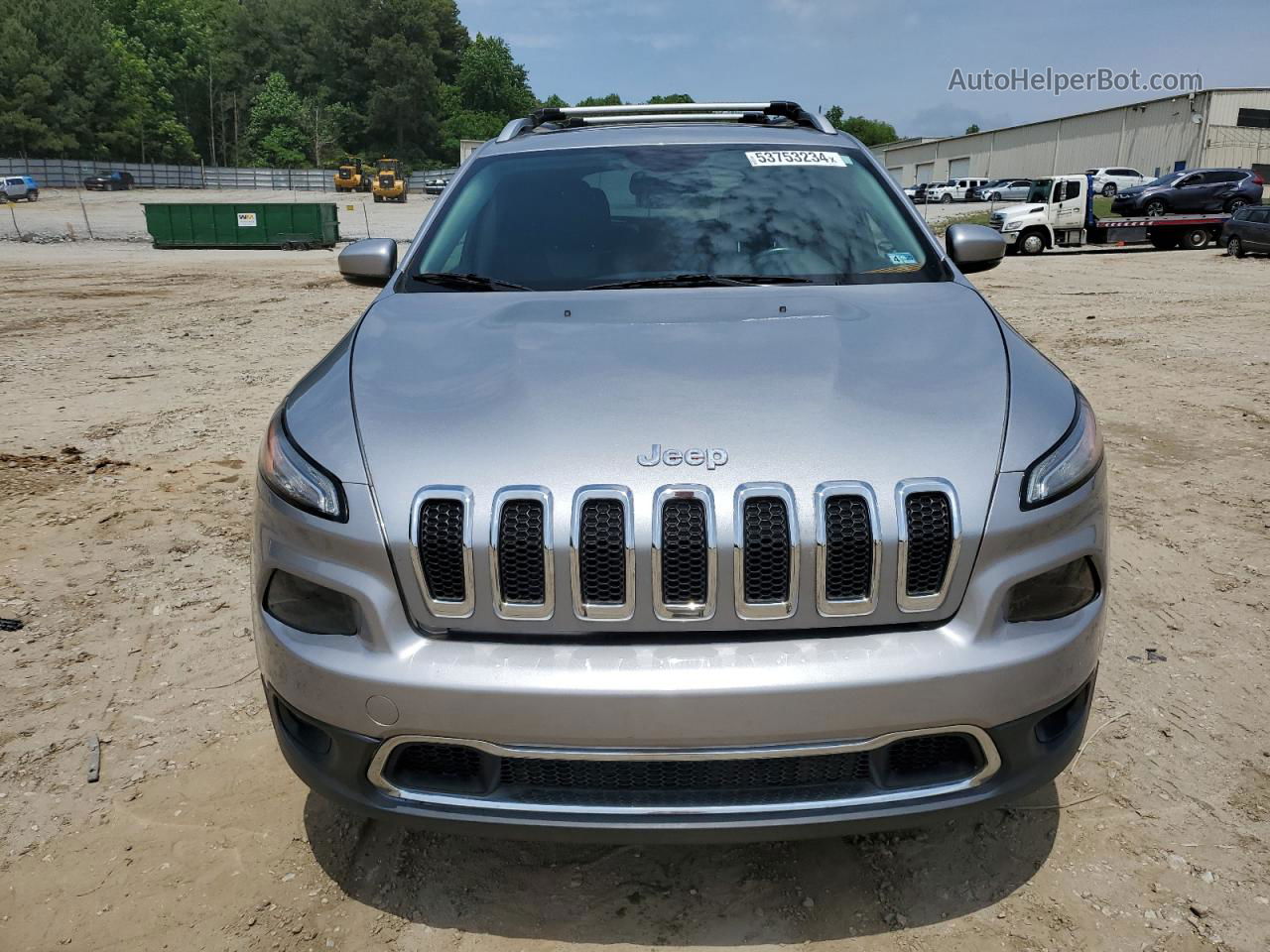 2014 Jeep Cherokee Limited Silver vin: 1C4PJLDS7EW172345