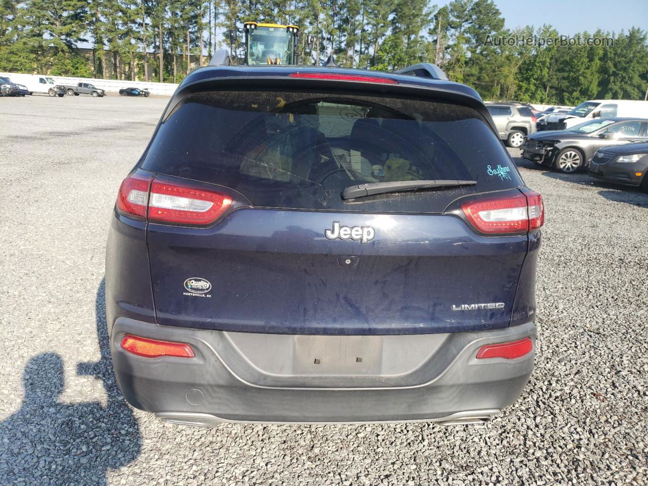 2015 Jeep Cherokee Limited Blue vin: 1C4PJLDS7FW553601