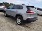 2014 Jeep Cherokee Limited Silver vin: 1C4PJLDS8EW123624