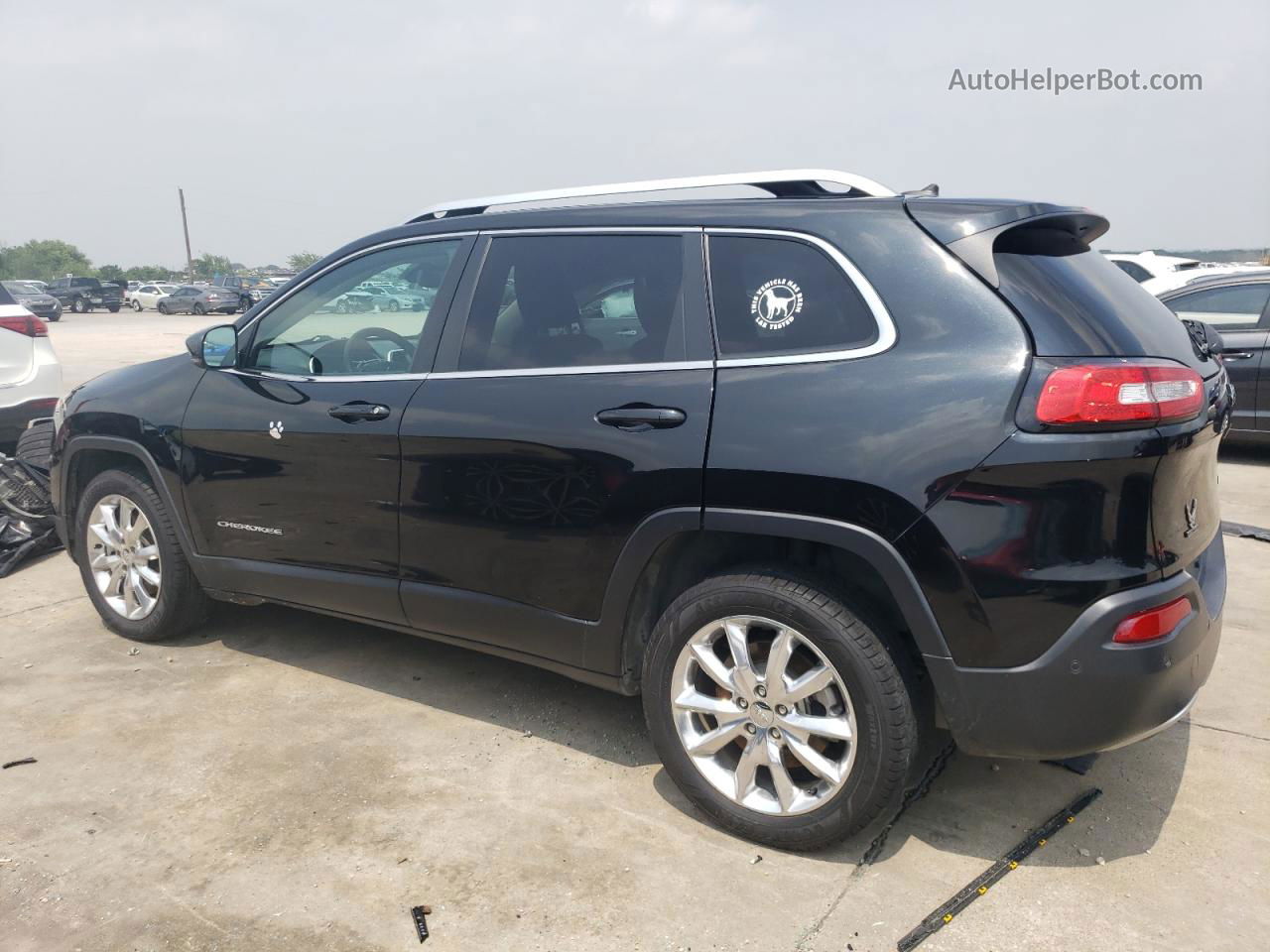 2014 Jeep Cherokee Limited Black vin: 1C4PJLDSXEW283181