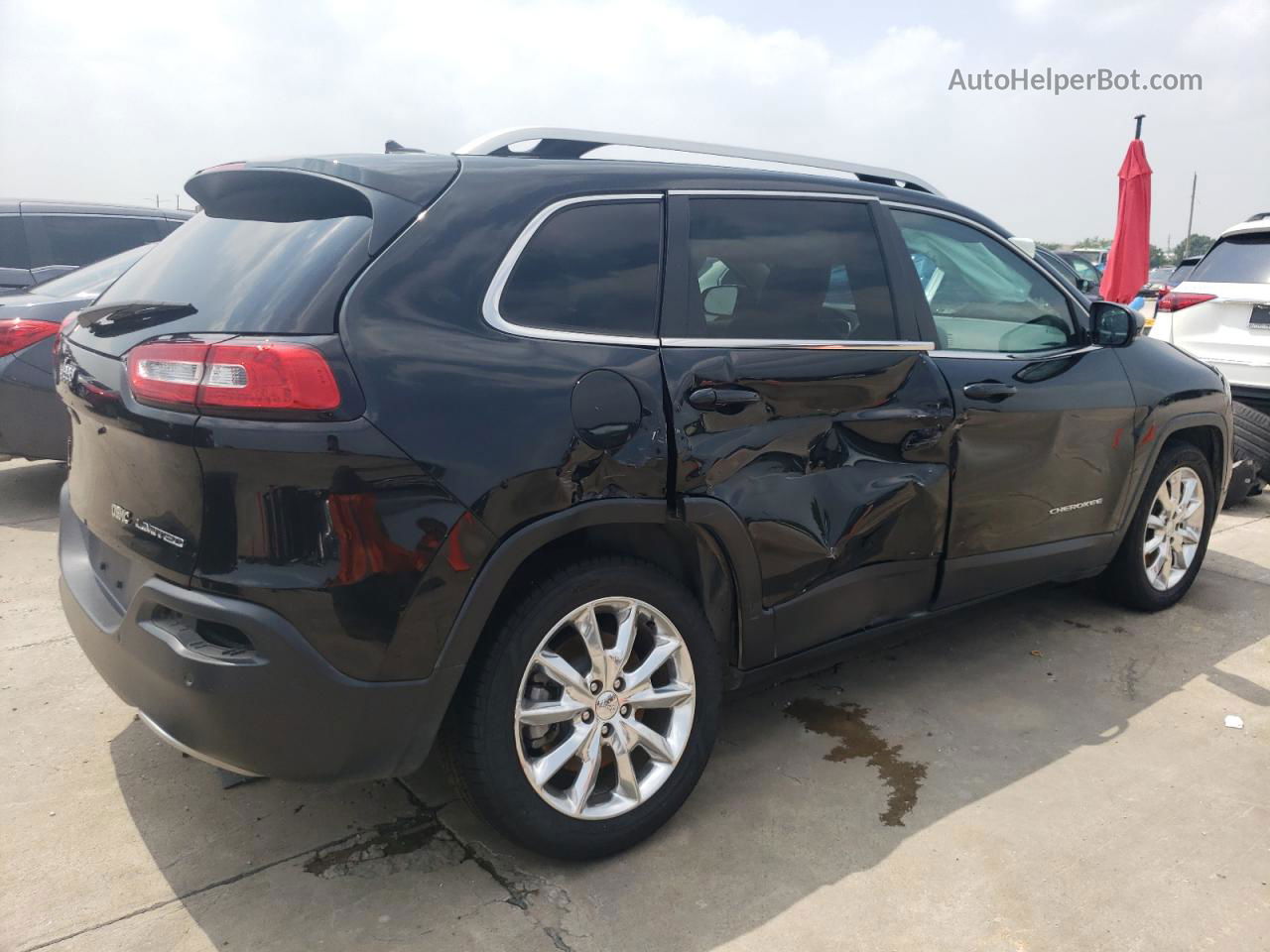 2014 Jeep Cherokee Limited Черный vin: 1C4PJLDSXEW283181